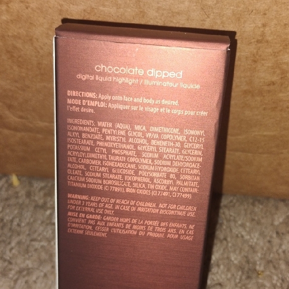 Melt Cosmetics SexFoil Liquid Highlight in Brown Packaging and ELF Putty Blush - Picture 2 of 7